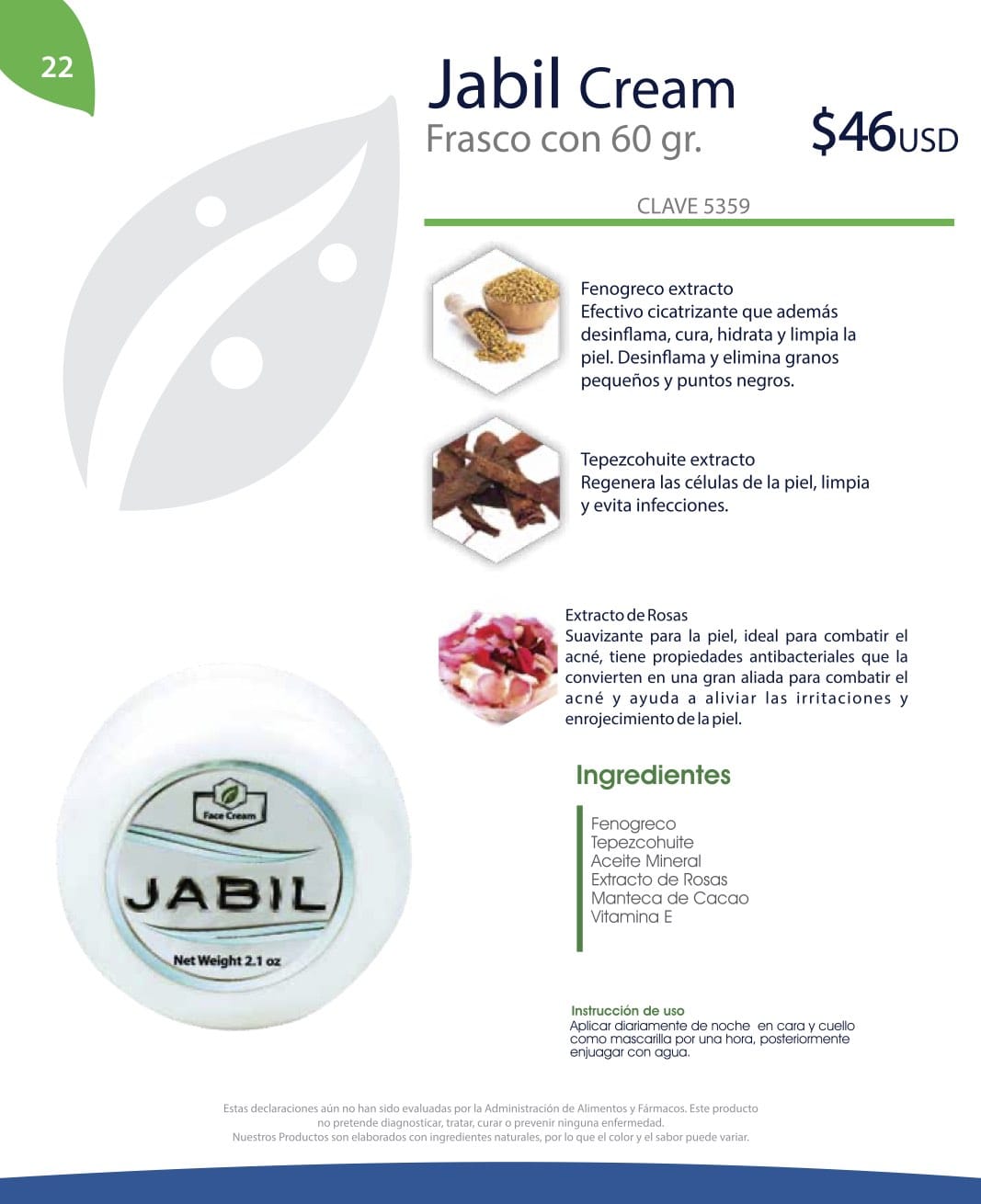 Jabil Crema | Herbolaria Natural Tonic Life, image size:1067x1310